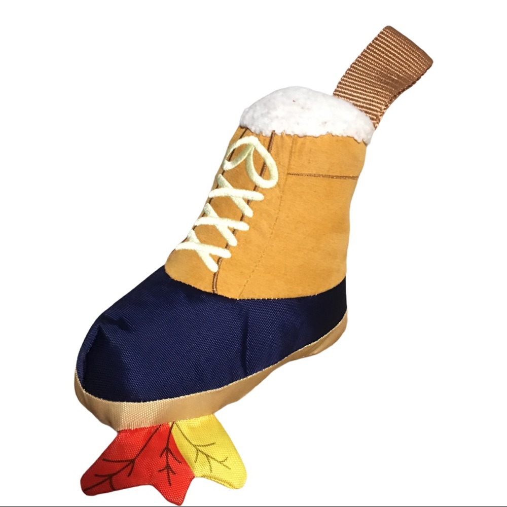 Barkbox dog squeak crinkle fetch toy Sneaker Shoe